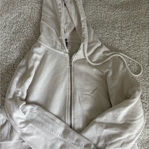 PacSun Cream Hoodie with Heart Accent